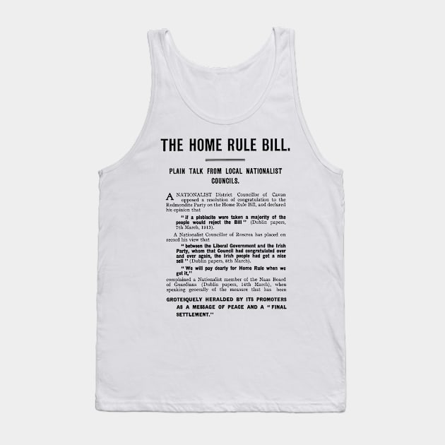 The Home Rule Bill Tank Top by feck!